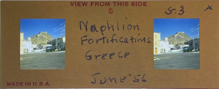 Nafplio fortrifications, Greece, 1956, Personal Realist