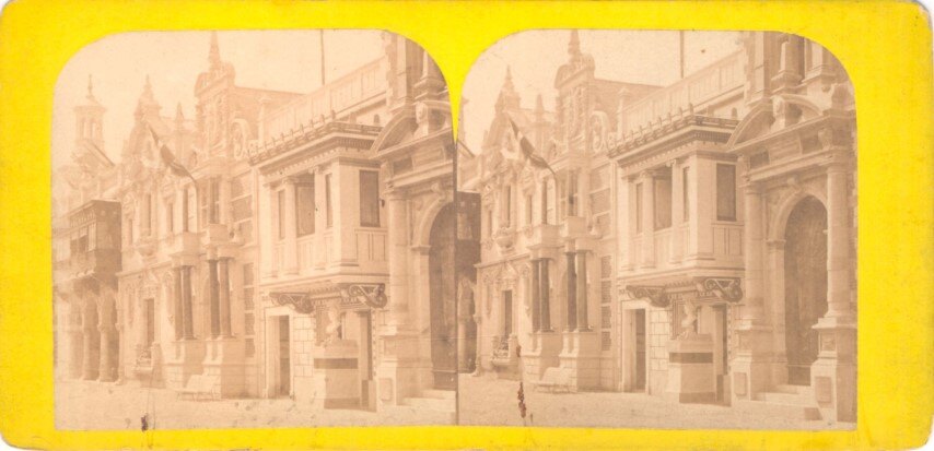 Paris 1878 , Greek kiosk with Statue