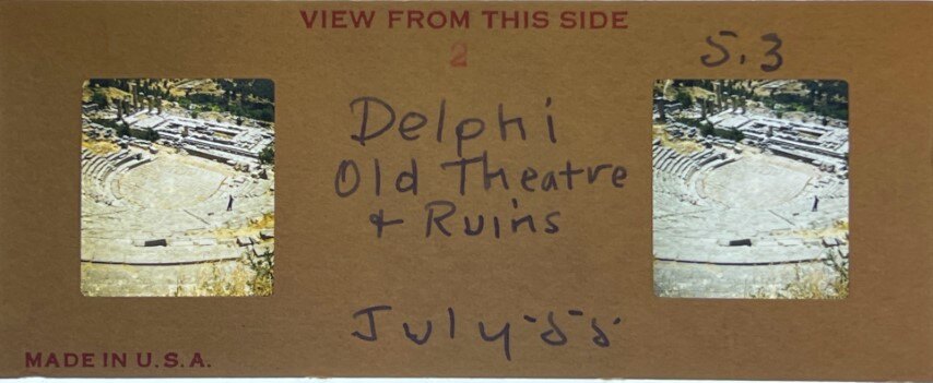 Delphi old ruins 3, Greece, 1955, Personal Realist