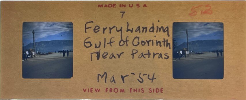 Ferry near Patra, Greece, 1954, Personal Realist