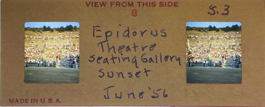 Epidauros audience, Greece, 1956, Personal Realist