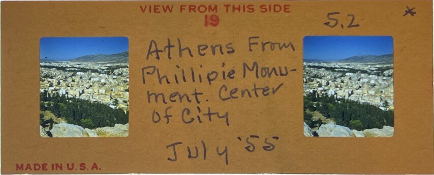 Athens from Philipapou,Greece, 1955, Personal Realist