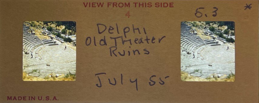 Delphi old theatre 2, Greece, 1955, Personal Realist