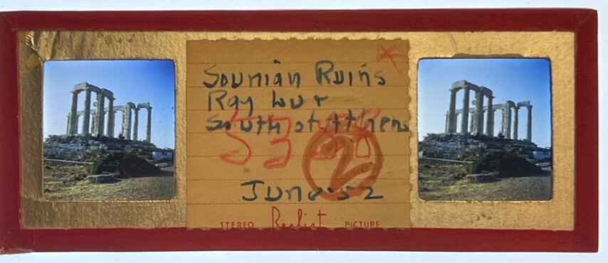 Sounion Ruins 2,Greece, 1952, Personal Realist
