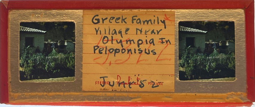 Greek family, Village near Olympia in Peloponisos,Greece, 1952, Personal Realist