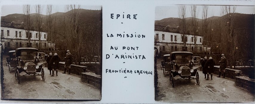 French mission on Ipiros, Greece, Glass - 1918