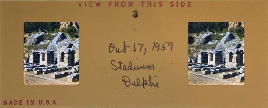 Delphi stadium, Greece, 1959, Personal Realist