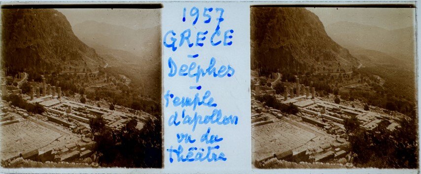 View of Delphes, Personal, Greece, 1959