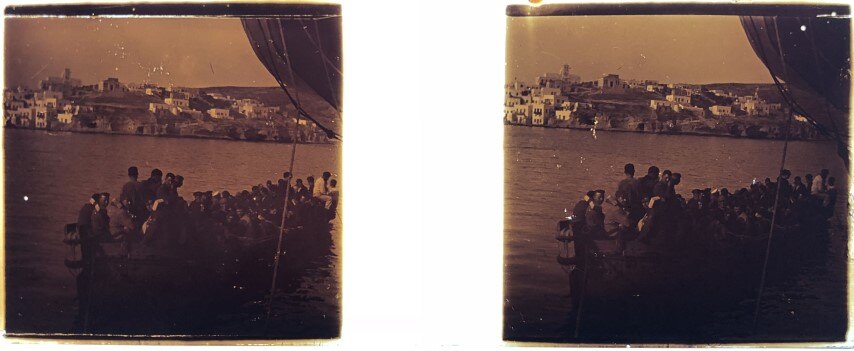 From ship to boat to Syros, Personal, 1911, Greece