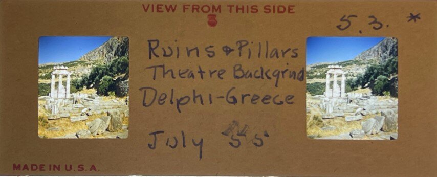Dephi ruins 6, Greece, 1955, Personal Realist