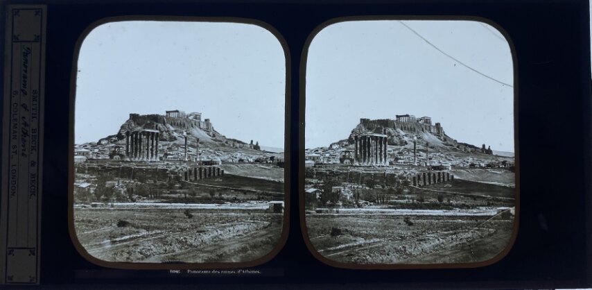 Parthenon and Zeus Temple, Smith Beck and Beck 1880, Greece