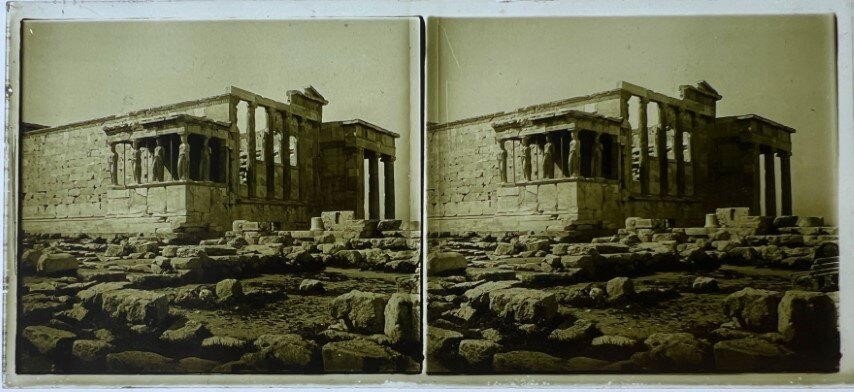 Cariatides view and ruins 2, Greece, 1900