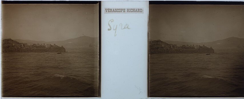 Syros general view, Verascope, 1911, Greece