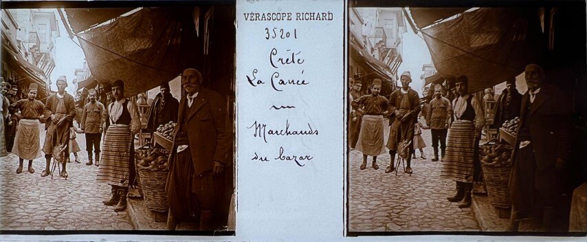 Crete Chania, Sellers at the Bazar 1930, Greece
