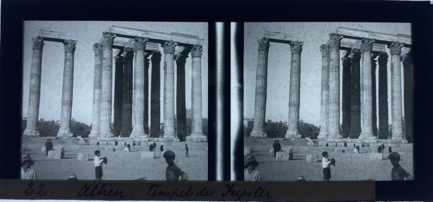 Children at play at Zeus Temple, 1910, Greece