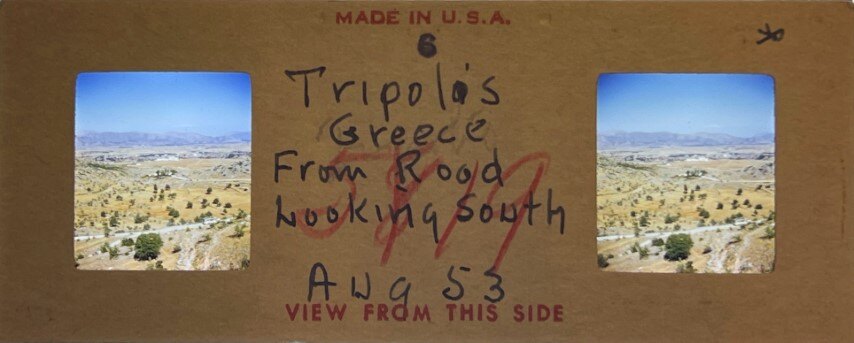 Tripolis from road looking South, Greece, 1953, Personal Realist