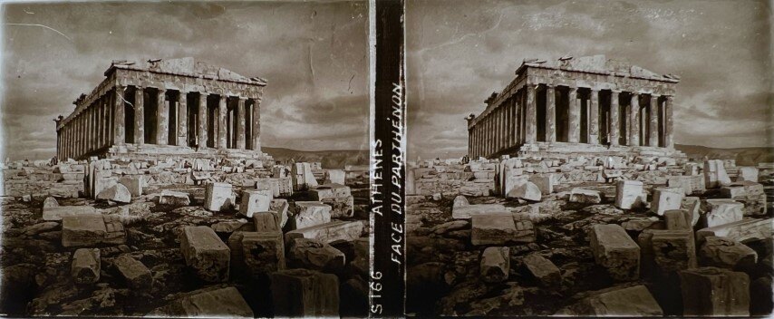 Acropolis view and ruins, 1910, Greece
