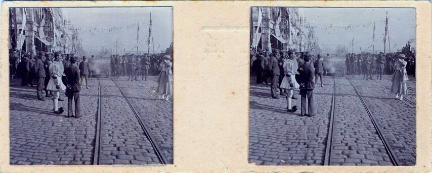 Russian troops arraving at Thessaloniki 3, Greece 30.06.1916