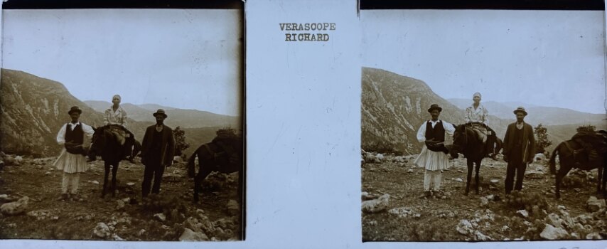 Traditionl Greek outfit in the mountain, 1910, Greece