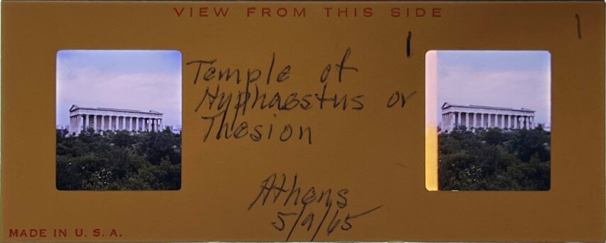 Theseion Temple 9 May 1965, Athens - Realist, Greece.jpg