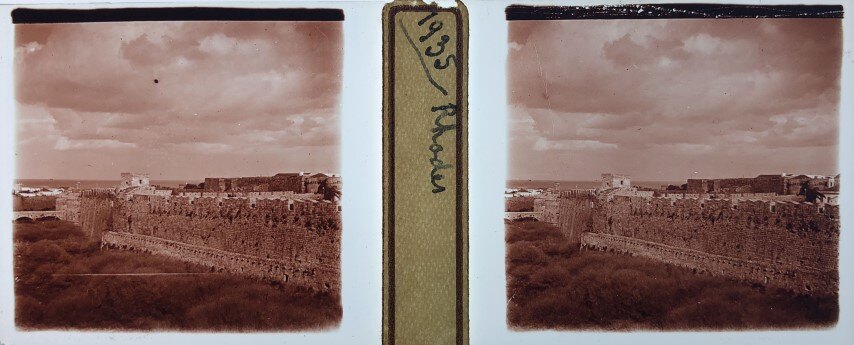 Rhodes the wall of castle, Personal, 1935, Greece