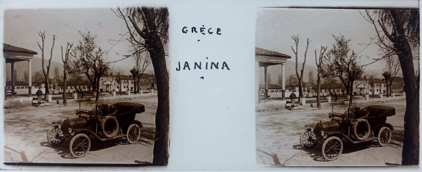 An old car at Ioannina, Greece, Glass - 1918