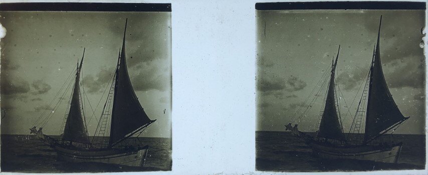 Sail boat outside Syros, Personal, 1911, Greece