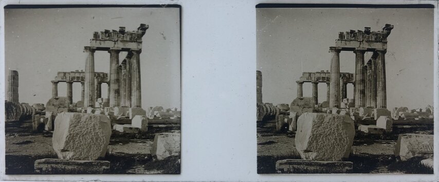Magnificent Parthenon standing Athens, Greece, Glass - 1918