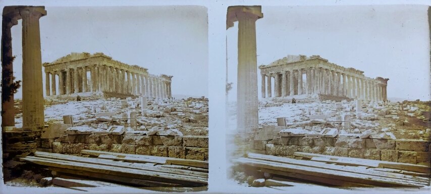 View of Acropolis 027, Personal Glass, 1930