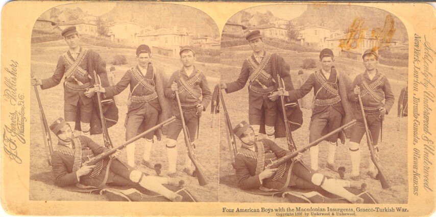 Four American Boys with the Macedonia Insurgents, Graeco-Turkish War, Greece, 1897, Jarvis