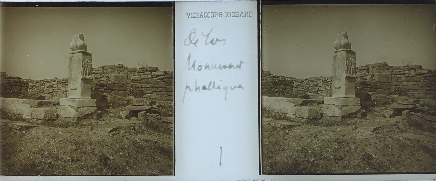 Monumnet at Phaliro, Verascope, 1911, Greece