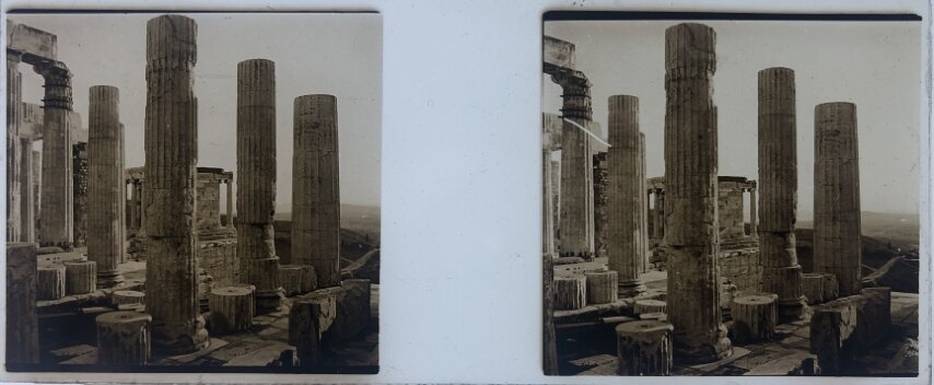 View of Athnes city from Parthenon 2, Greece, Glass - 1918