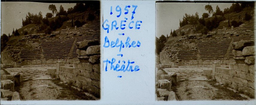 The theatre at Delphes, Personal, Greece, 1957