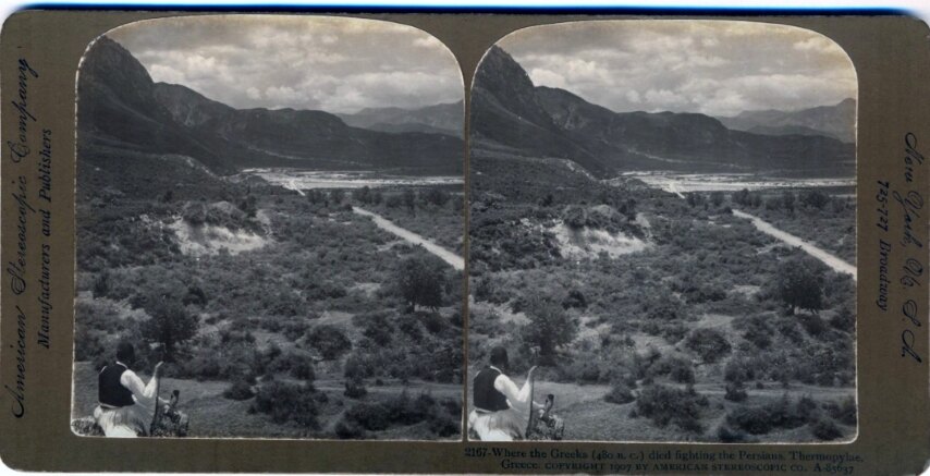Where the Greeks died fighting the Persians, Thermopylae, Greece