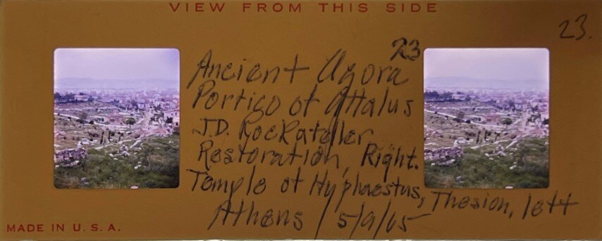 Ancient Agora from Acropolis 9 May 1965, Athens - Realist, Greece.jpg