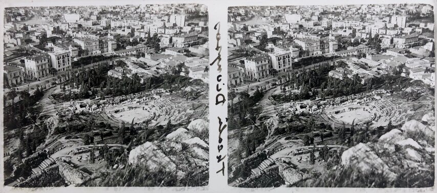 View of from Acropolis at Aeropagitou, Personal Glass, 1930