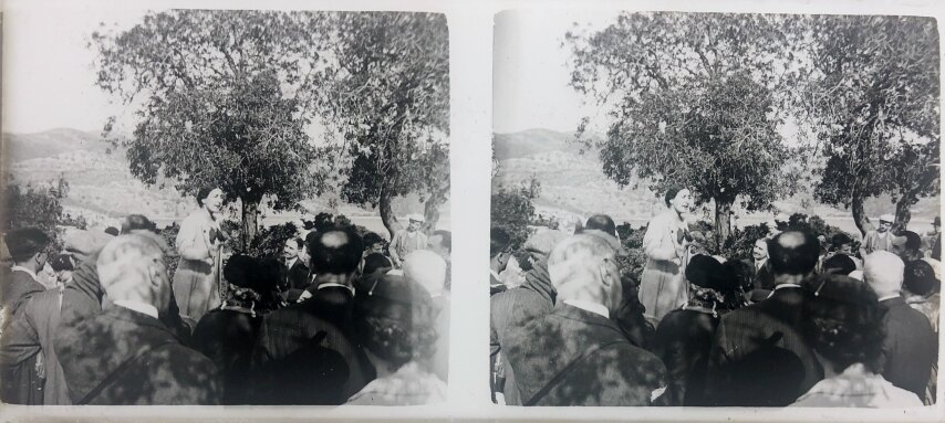 Welcome speach 2 at Ithaki, Personal Glass, 1930, Greece