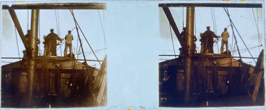 Isthmos Ship Passing 2, Personal Glass, Greece