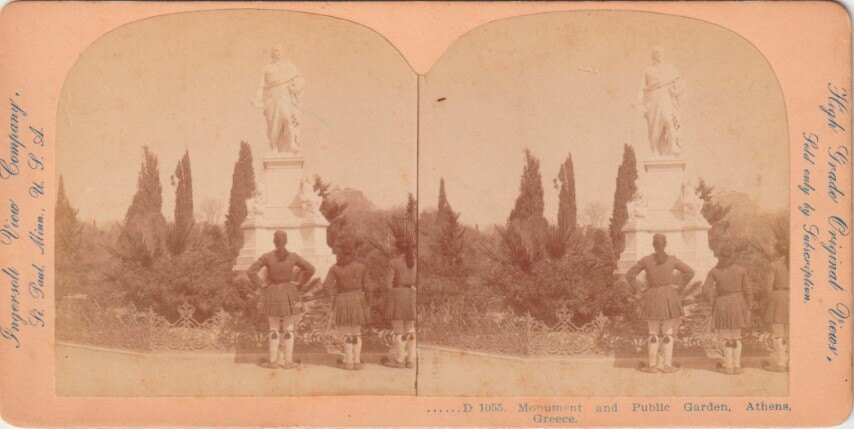 Monument and Public Garden, Athens 1900, Greece