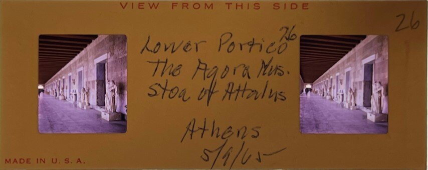 Lower view of Attalus Stoa 9 May 1965, Athens - Realist, Greece.jpg