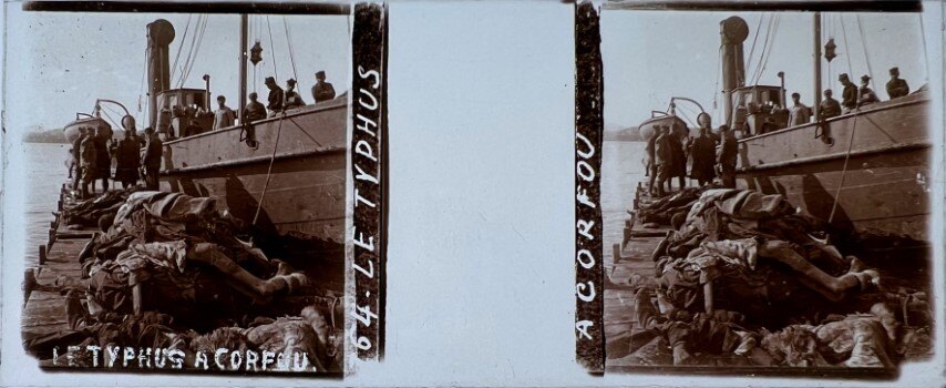 Corfu Dead Corpeses from boat, Greece 1920