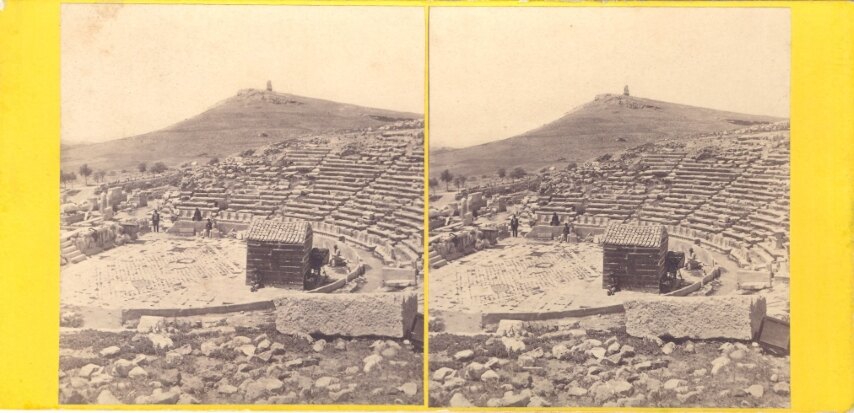 Theater of Bachus and Phillopappos Monument, 1890, Greece