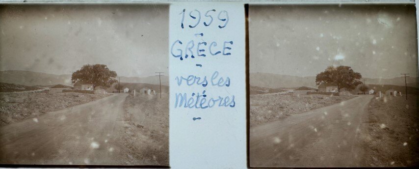 The road to Meteora, Greece, 1959