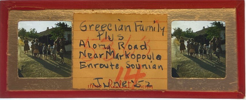 Grecian Family near Markopoulo,Greece, 1952, Personal Realist