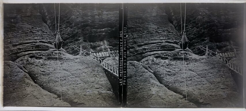 Going up the monastery, Meteora, Personal Glass, 1930, Greece