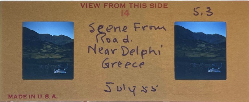 Road near Delphi, Greece, 1955, Personal Realist