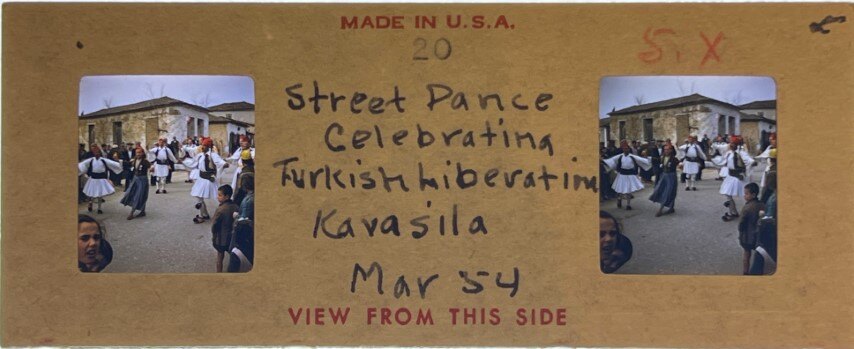 Street Dancing at Kavasila Ilias, 4, Greece, 1954, Personal Realist