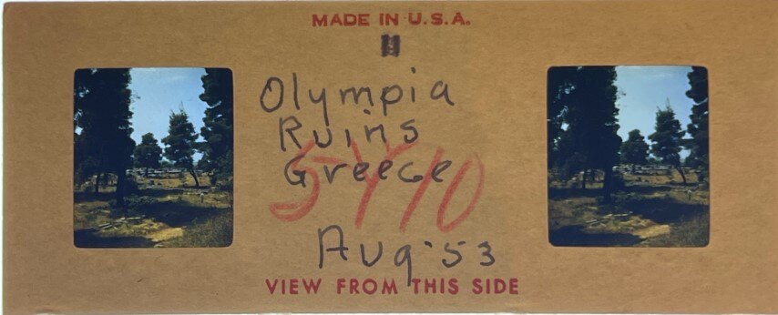 Olympia Ruins 2, Greece, 1953, Personal Realist