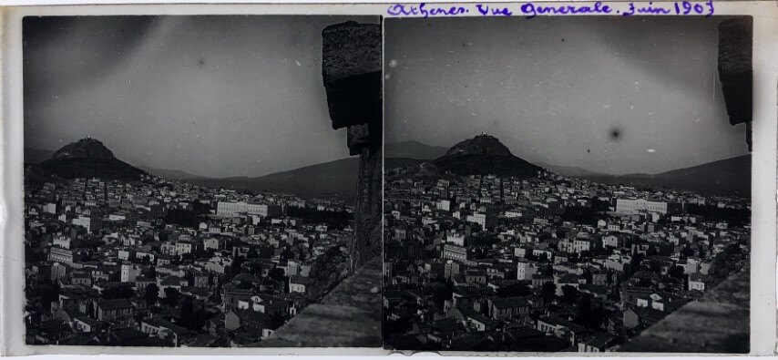Athens general view, Personal Glass 1903, Greece.jpg