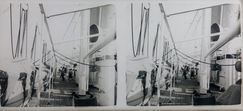 Ship view towards Ithaki, Personal Glass, 1930, Greece